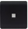 Trendi Artistic Modern Telephone Socket in Matt Black