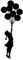 Gesar Aufkleber Banky Floating Ballon Girl - Aufkleber Bansky - Street Art - Mädchen fliegt mit Luftballons - Maße: 40 x 15 cm