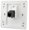 Szaerfa CAT6 RJ45 LAN-Kabel, Ethernet-Wandplatte, Buchse auf Buchse, Gigabit-Netzwerkbuchse, Frontplatte, Dual-Pass-Netzwerk-Wandstecker, gerader Internet-Stecker, 86 x 86 mm Buchsenbox (LAN x 1)