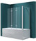 Mai & Mai Duschwand für Badewanne Badewannenwand Badewannenfaltwand 6mm Sicherheitsglas mit NANO-Versiegelung Badewannenaufsatz Badewannentrennwand BTH: 75x130x140cm