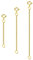ALEXCRAFT Gold Necklace Chain Extenders Bracelet Extension, 3 Pcs 14K 925 Sterling Silver Bracelet Extension Necklace Extender Chains Extenders Spring Clasp for Jewellery Making 2 3 4 Inches