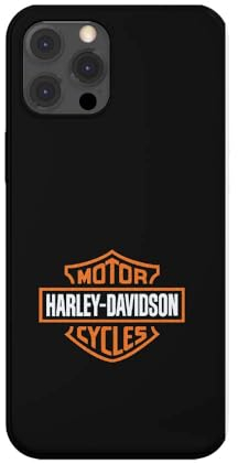 SUPER FABRIQUE Schutzhülle aus weichem Silikon, transparent, für Apple iPhone, bedruckt mit Harley Davidson-Logo (iPhone 15 Pro)