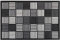 REDS Zerbinando - zerbino Magic cm. 60x90 Fondo in Gomma Antiscivolo, Superficie stampata, Bordo antinciampo. Effetto Tridimensonale - SCACCHI BIANCO E NERO