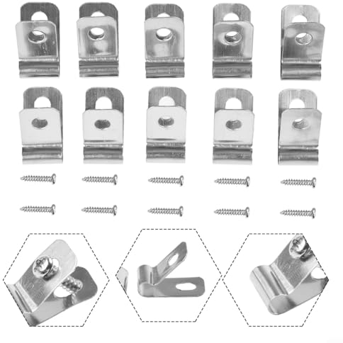 HEIBTENY 200 Stück Maschendraht Drahtzaun Clip Zaun Drahtklemmen Befestigungsklammern Für Landwirtschaftliche Zäune Edelstahldraht(Aluminum material: 200 clips + 200 screws)