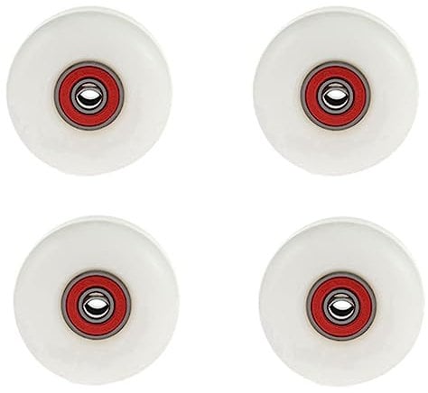 Kanylavy 4er-Pack Skateboard-, Longboard-Cruiser-, Skateboard-Longboard- für Ollie Punk Jumping, Weiß