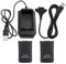 TOWEBOORY Batteria per Controller Xbox 360, Batteria Ricaricabile 4800 mAh, Batteria di Ricambio e kit di Ricarica con Cavo di Ricarica, Base di Ricarica per Controller Xbox 360 (Nero)