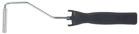 Rouleau en fibre de verre, alliage d'aluminium, rouleau à bulles en fibre de verre, poignée ABS pour travaux de résine GFK FRP (diamètre rouleau 10 x 50 mm)