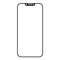 DEALY Protection Écran Verre Trempé pour Contours Noirs iPhone 13/13 Pro