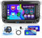 Hikity 2+64GB Android 15 Autoradio per VW Volkswagen Golf Seat Passat Tiguan Jetta Polo Skoda Radio CarPlay Android Auto 7 Pollici Touchscreen Auto Radio WiFi GPS FM RDS Telecamera Posteriore