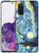 GlamCase for Samsung Galaxy S20, Galaxy S20 Case - The Starry Night Design Printed Slim & Sleek Cute Plastic Hard Snap on Protective Designer Back Phone Case/Cover for Samsung S20 White