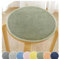 Weicher, rutschfester runder Sitzkissenbezug, waschbar, Polsterstuhl, Kissen für Zuhause, Garten, Büro, Stuhl (grün, 30 x 30 x 3 cm, 1 Stück)