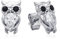 Evensee Eule Ohrringe 925 Silber Hypoallergen,Schmuck mit Edelsteinaugen & Kristall Ohrstecker,Elegante Geschenke für Frauen Modeschmuck