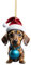 Weihnachtsbaum Blau Dino Anhänger Weihnachtsbaumschmuck Deko Christbaumschmuck Personalisiert Acryl Rucksackzubehör Weihnachten Basteln Winterdeko für Schlafzimmer Autos Türen Gedenkstätten Verwendet