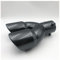 Auto-Endrohre Automodifikation Doppelrohr-Auspuffrohrdekoration Universelle Verdickte Version Doppelauslass-Endrohr-Schalldämpfer Auspuffblende(Carbon Straight)