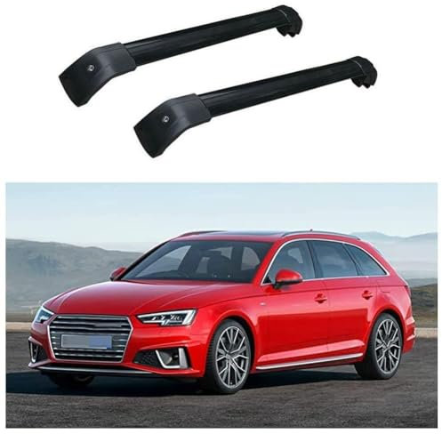 2 Stücke Car Roof Racks für Audi A4 Avant (8W5, B9) 2015-2022, Alu Relingträger Querstangen Gepäckträger,A