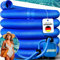 poolomio® Poolschlauch 32mm / 2,2 m - flexibler Schwimmbadschlauch für Poolpumpe & Poolsauger – UV- & Chlorbeständiger Spiralschlauch – Hochwertiger Druck- & Saugschlauch als Poolzubehör, Blau