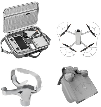 DJI Mini 3 Zubehörset, Tragetasche, Verdunkelungsabdeckung, Anti-Kollision Protektor, Drohnen-Propellerhalterung, Drohnen-Landeplatz, für die DJI Mini 3 (RC)/Fly More Combo (RC)