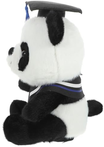 Milisten Plüsch Panda mit Doktorhut Panda-plüschtier für Abschlussfeier Cartoon Panda-Spielzeug Panda-Geschenk Plüschpanda zur Dekoration für Bett und Regal