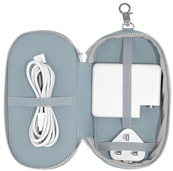 Stackers Dusky Blue Clip-On Charger Pouch
