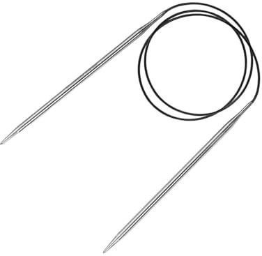 3.25mm Circular Knitting Needles, 80cm Long Circular Needles | Stainless Steel Metal Fixed Circle Knitting Pins, for Large Project, for Knittings Socks, Hat, Sweater, Scarf, Blanket