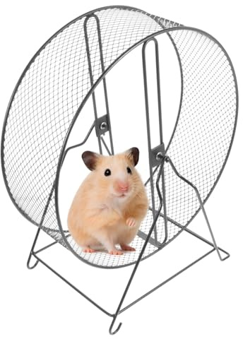 Geräuschloses Hamsterrad mit Halterung, Schraubbefestigung, Eisen