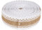 G2PLUS 10M Juteband Burlap Band Juteband mit Spitze,2.5CM Jutestreifen Dekoband zum Dekorieren DIY Handwerk Weihnachten Deko Hochzeit