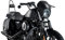 Customaccess Modèle d'Anarchie Bulle Capotage pour Harley Davidson Sportster 883/1200, Noir, Noir, Harley Davidson Sportster XL883L Superlow 95-18