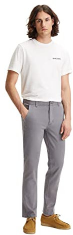 Dockers Smart 360 Flex Alpha Slim Homme Pantalons, Burma Grey, 32W / 32L