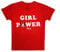 Disney Girl's Minnie Mouse - Girl Power T Shirt, Red (Red Red), 9-10 Years UK