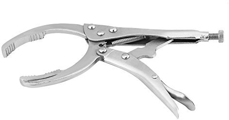 10inch Oil Filter Wrench, Adjustable 45# Steel Car Oil Filter Wrench Plier Spanner Removal Tool