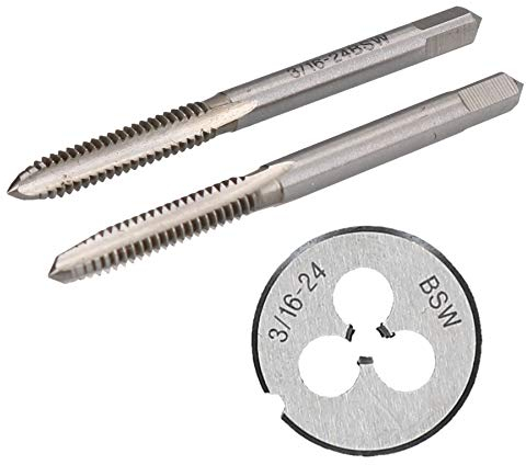 3/16 x 24 BSW Whitworth Gewindebohrer- und Kegel Plug & Tungsten Stahl Sterben