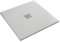 OLIMPO DOCCE - Piatto doccia in marmo resina effetto pietra con foro centrale Grigio Chiaro Chic - 80x80