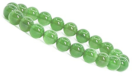 Emilys Gems Kraft - Power - Chakra Armbänder | Dehnbar | 8mm Naturstein - Für Ihr Wohlbefinden - Jade