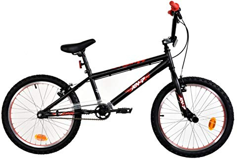 XN-7-20 Unisex Freestyle BMX Bike, 20 Wheel, 25-9T Gearing - Black/Red