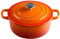 EDGING CASTING Enameled Cast Iron Dutch Oven, 5.5 Quart, Round Cast Dutch Ovens Pot with Lid Dual Handle for Bread Baking, Oven Safe up to 500°F, Orange