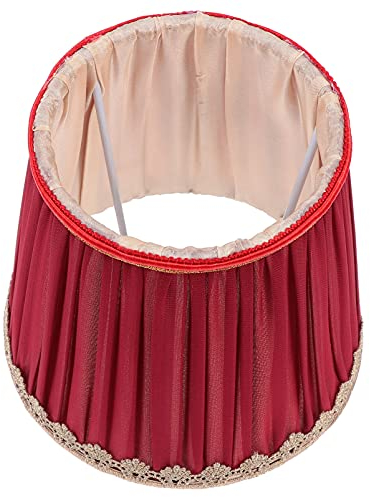 ibasenice Tuch Lampe Shades- Lampe Schatten Clip Auf Birne- Barrel Tuch Lampenschirm für Tisch Lampe Kronleuchter Wand Lampe Und Boden Licht Lampe Zubehör