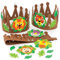 Baker Ross FE216 Dschungeltiere Krone Moosgummi Bastelset - 3er Pack, Kindergeburtstag Basteln für Kinder, Kinderkostüme zum Basteln, Mittel