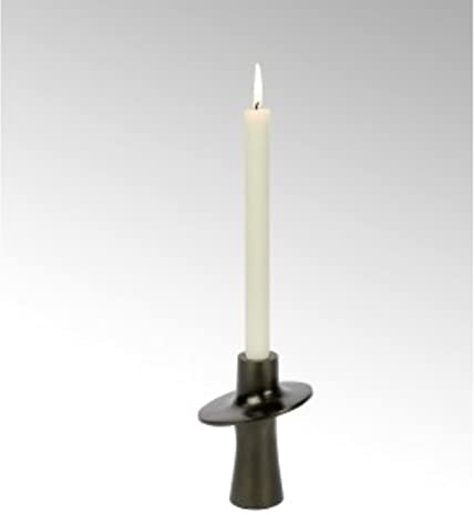 Lambert - Kerzenleuchter, Kerzenhalter - Proton - Aluminium - Farbe: dunkel Bronze - (ØxH) 10 x 14 cm