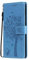 GOKEN Cover per Samsung Galaxy A33 5G, Custodia Flip TPU/PU Portafoglio Pelle con Stand/Carte Slot, Chiusura Magnetica Goffrata con Motivo Telefono Case Custodie, Blu