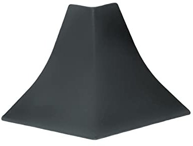 DQ-PP Profilé d'angle extérieur - Béton foncé - 23 x 23 mm - PVC - Plan de travail - Barre de finition pour cuisine et table