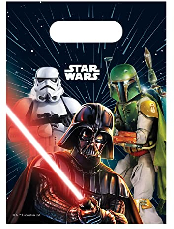 Procos - Party Loot Bags Star Wars Galaxy Geschenktüten Süßigkeiten, 6 Stück, PR94090