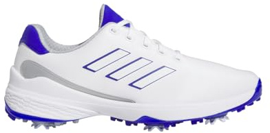 adidas Men's ZG23 Golf Shoe, Footwear White/Lucid Blue/Silver Metallic, 10 UK