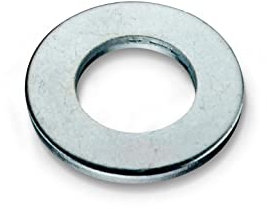 DOJA Barcelona | Rondelles Metal | 100 Pcs Rondelles M6 | 6,4 x 12 x 1,6mm | en Acier Galvanisé | Plates Rondelles pour Gonds de Porte, Frein Filet, Cuisine Exterieure, Portail Bois, Joint Plomberie