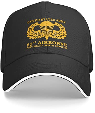 501 Basecap Us Army 82Nd Airborne Fort Bragg North Carolina Baseball Cap Verstellbare Sommer Kappe Original Capatmungsaktive Mütze Für Teenager, Reisen, Running