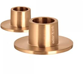 ester & erik Candleholders small, Rose Gold, Matt, 2 Stück [Set]