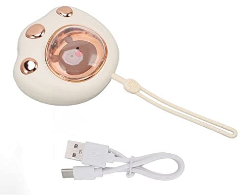 Elektrischer Katzenpfoten Niedlicher Handwärmer, USB Aufladung, 2 Stufen, Elektrischer Taschen Handwärmer für das Winter Heimbüro