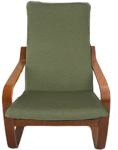 Dorian Home Kissenbezug für Poang-Sessel, aus Stricktechnik, elastisch, pflegeleicht, maschinenwaschbar, bügelfrei (Kiwi)