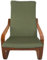 Dorian Home Kissenbezug für Poang-Sessel, aus Stricktechnik, elastisch, pflegeleicht, maschinenwaschbar, bügelfrei (Kiwi)