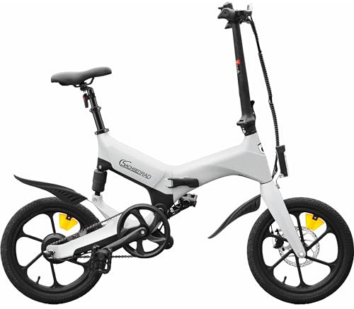 E-Folding Race Bike F12 | IF Design Gewinner | Magnesiumrahmen nur 19Kg Ultraleicht | Damen Herren Elektrofahrrad Ebike 2-Stufige Teleskopsattelstütze Klapprad Bike mit StVZO-Zulassung-Weiß