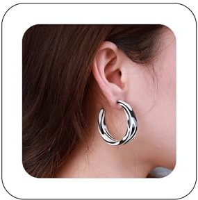 Yienate Zebra Print Hoop Drop Ohrringe - Gesprenkelt Aussage Offener Reifen Baumeln Ohrstecker Schwarz Weiß Acryl Leicht Geometrischen Kreis Harz Schmuck Für Frauen